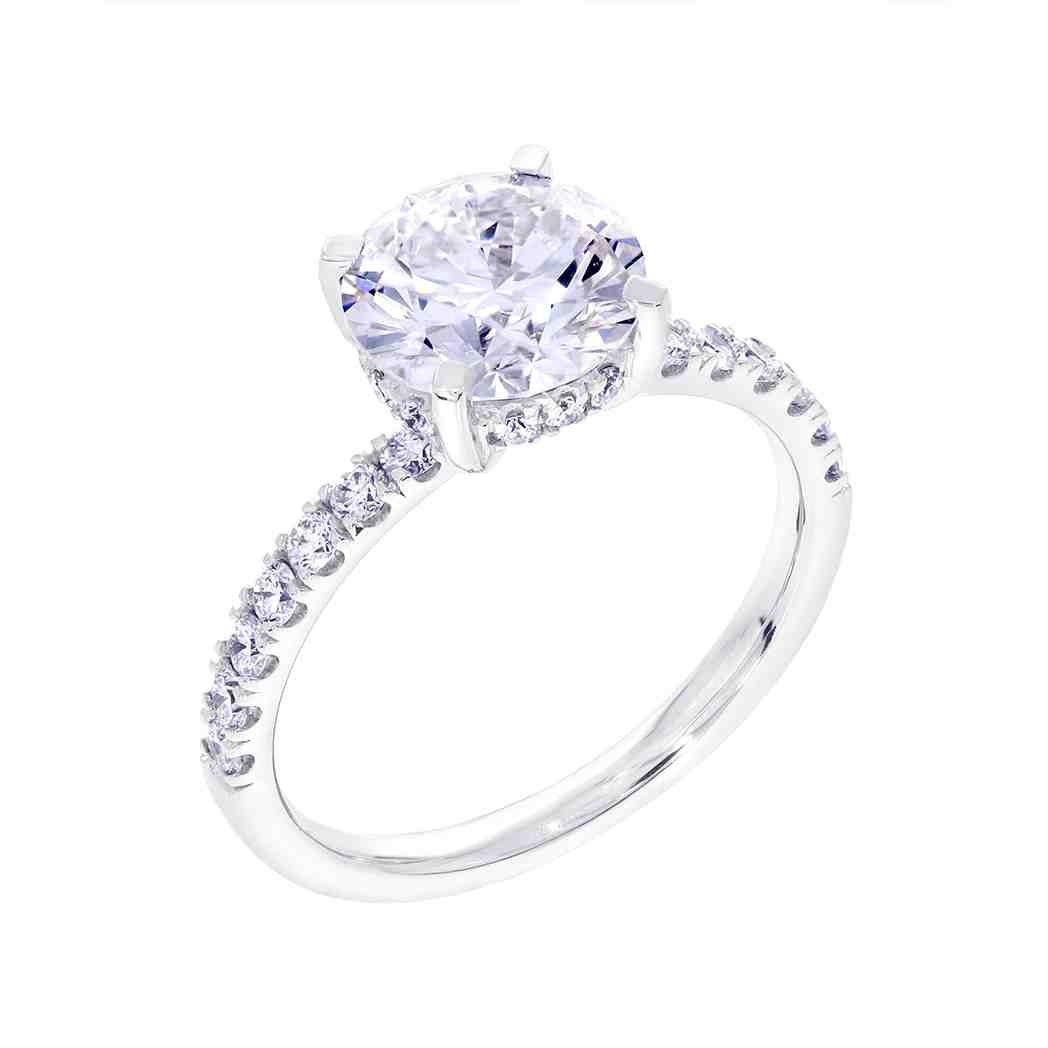 Round Brilliant Cut Lab Created Diamond Engagement Ring LR12712ARD